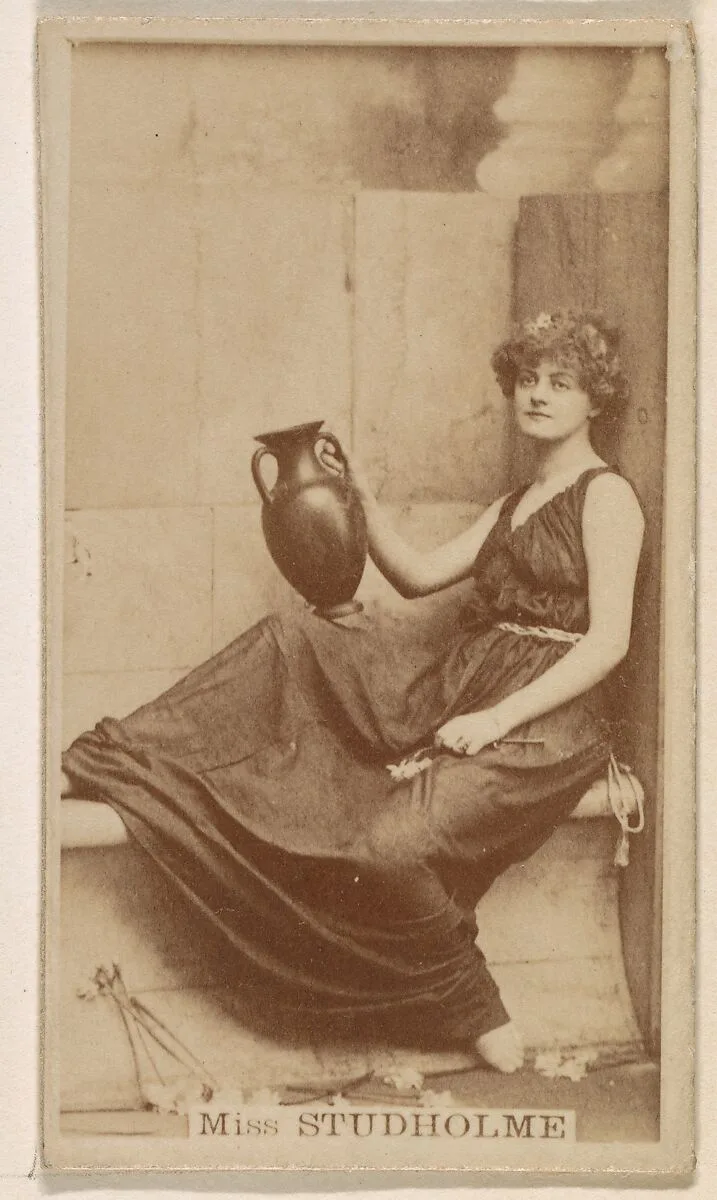 Miss Marie Studholme, from the Actresses series (N245) issued by Kinney Brothers to promote Sweet Caporal Cigarettes — Kinney Brothers Tobacco Company
