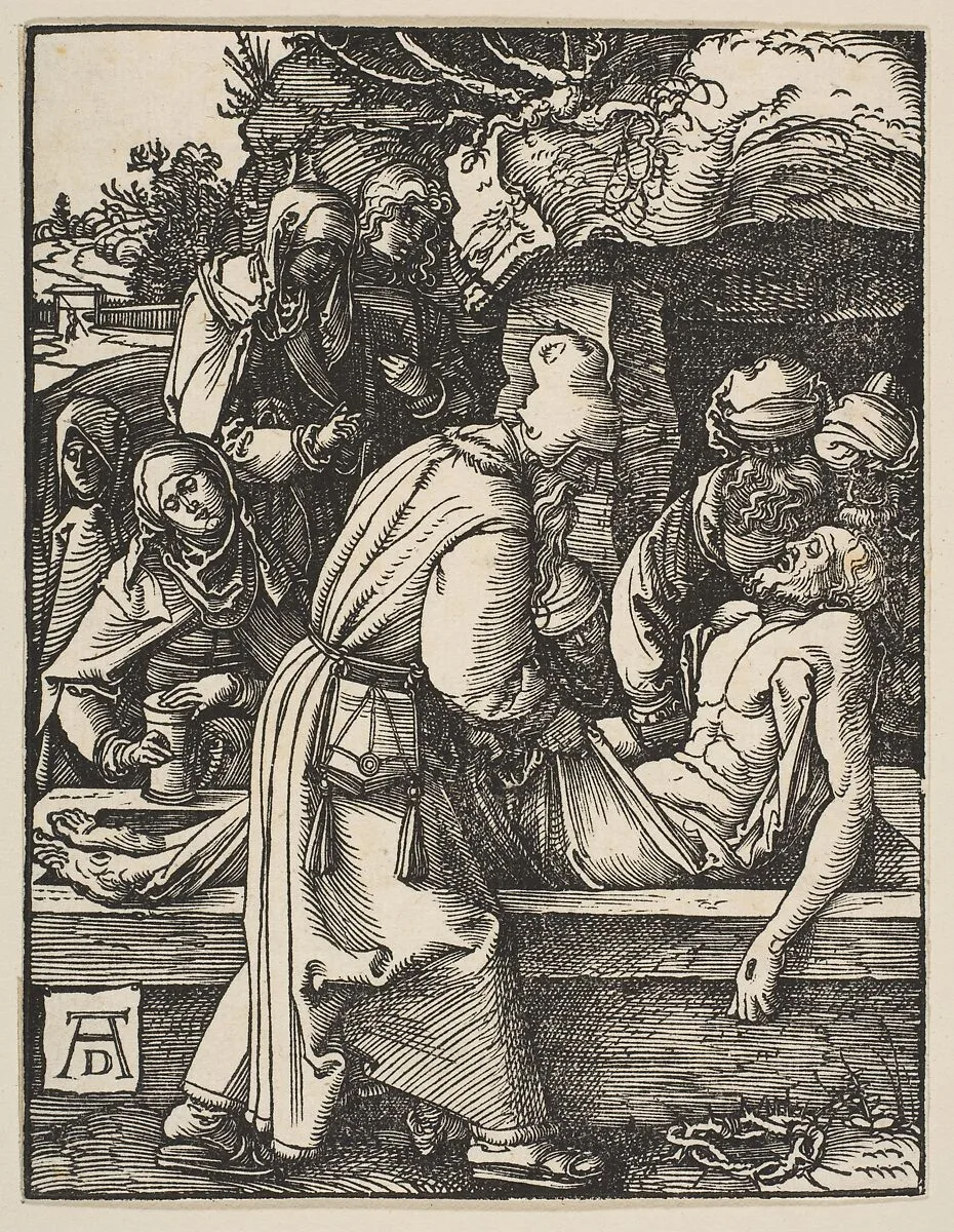 The Deposition, from "The Small Passion" — Albrecht Dürer