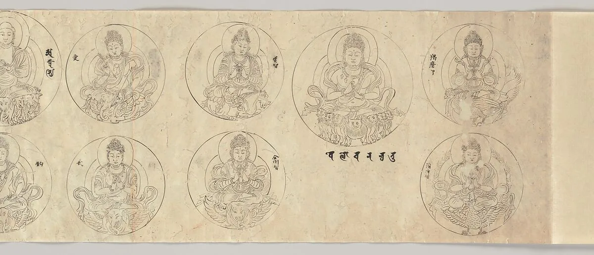 金剛界曼荼羅諸尊図像|Scroll of Deities of the Diamond World Mandala — Unknown
