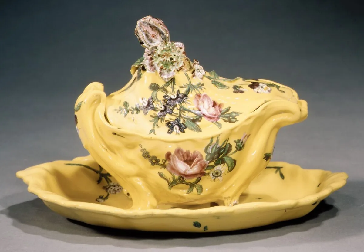 Sugar bowl and tray — Veuve Perrin Factory