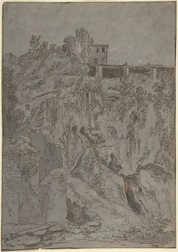 Italianate Buildings on a Hill at Tivoli