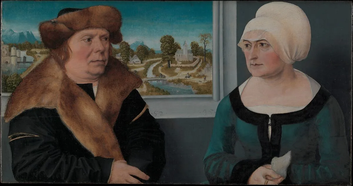 Portrait of a Married Couple (Lorenz Kraffter and Honesta Merz?) — Ulrich Apt the Elder