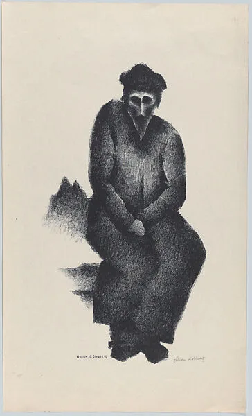Old Man (Rabbi) (Lithograph #46) — William Samuel Schwartz