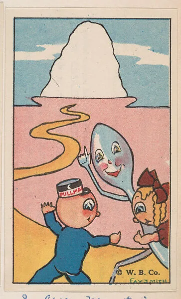 Ice Cream Mountain, bakery card from the Pullman Kids in Wonderland series (D69), issued by the Weber Baking Company — Weber Baking Company