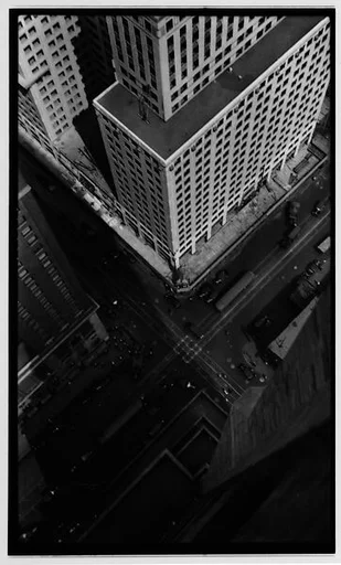 [Intersection and Corner of Chrysler Building, From Roof of Chanin Building, New York City]