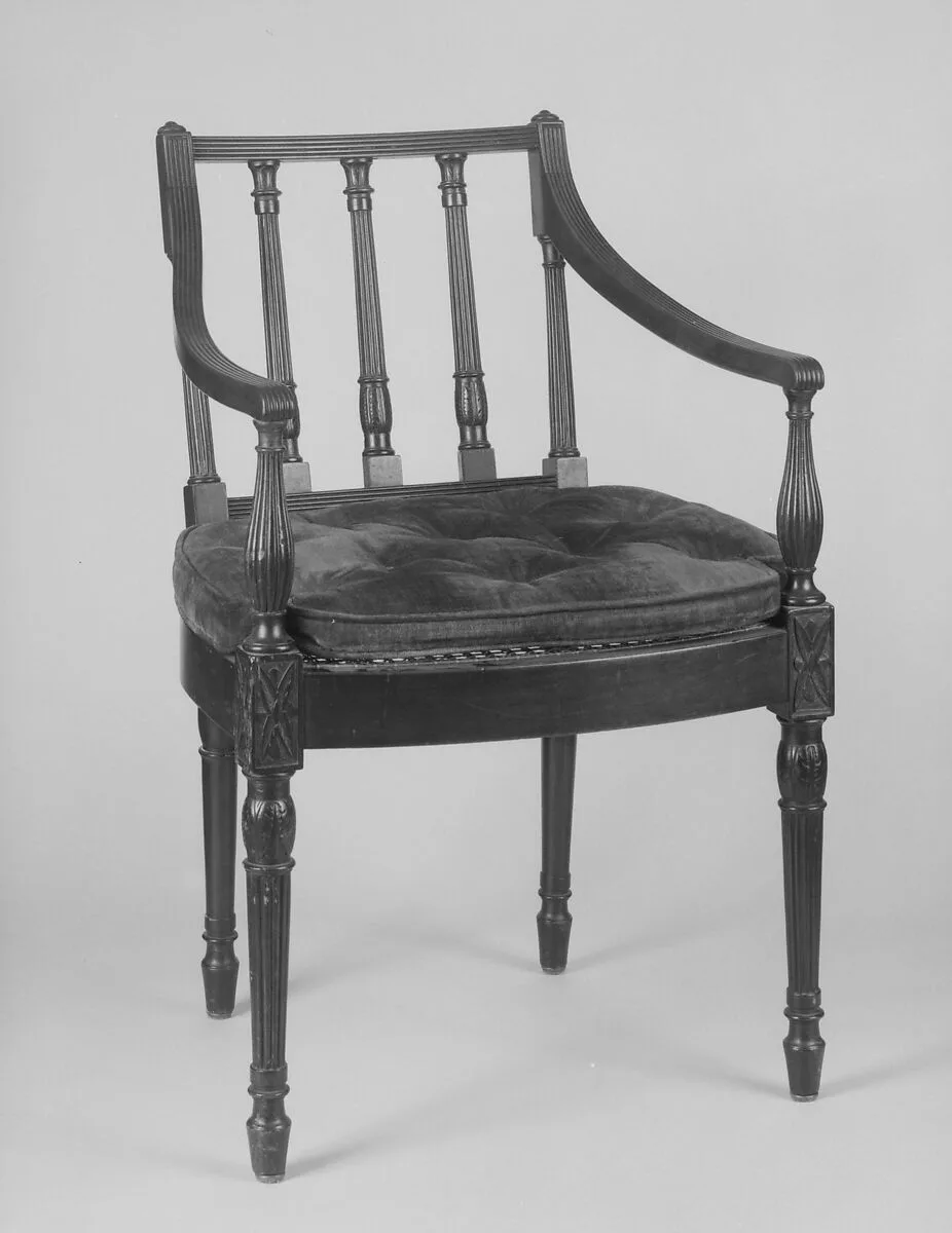 Square-back armchair — Unknown