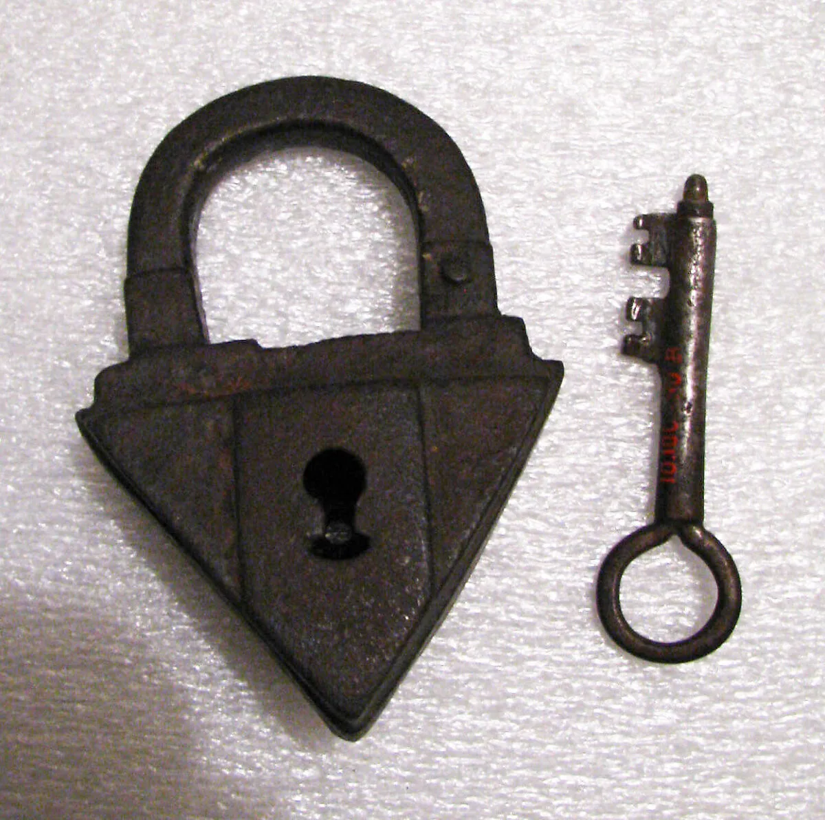 Padlock with key — Unknown