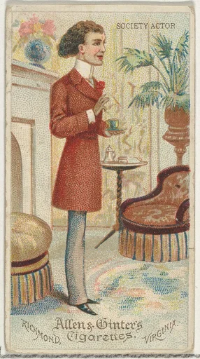 Society Actor, from World's Dudes series (N31) for Allen & Ginter Cigarettes