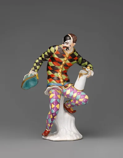 Harlequin with jug