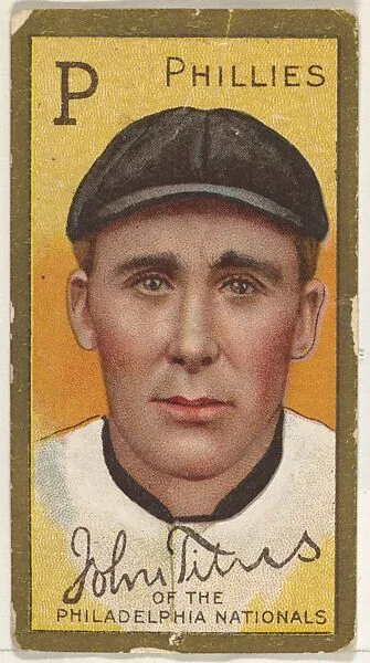 John Titus, Philadelphia Phillies, National League, from the "Baseball Series" (Gold Borders) set (T205) issued by the American Tobacco Company — American Tobacco Company