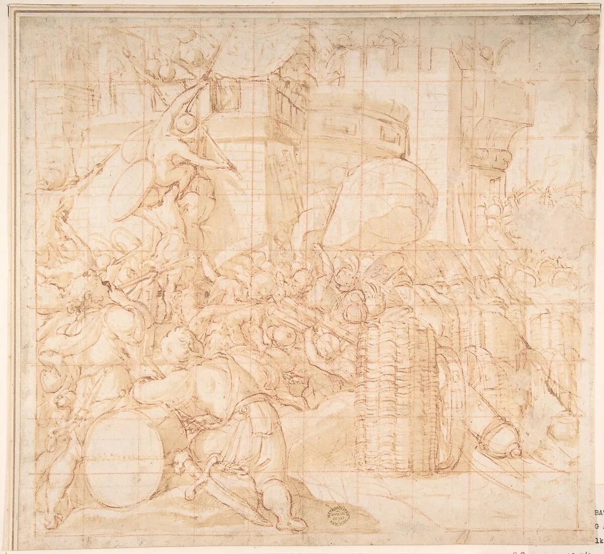 Storming a City — Anonymous, Italian, 16th century