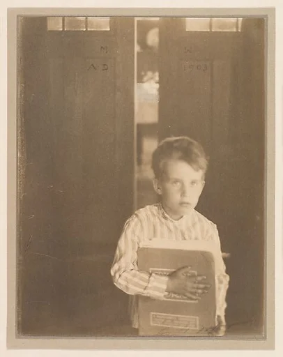 Boy with "Camera Work"