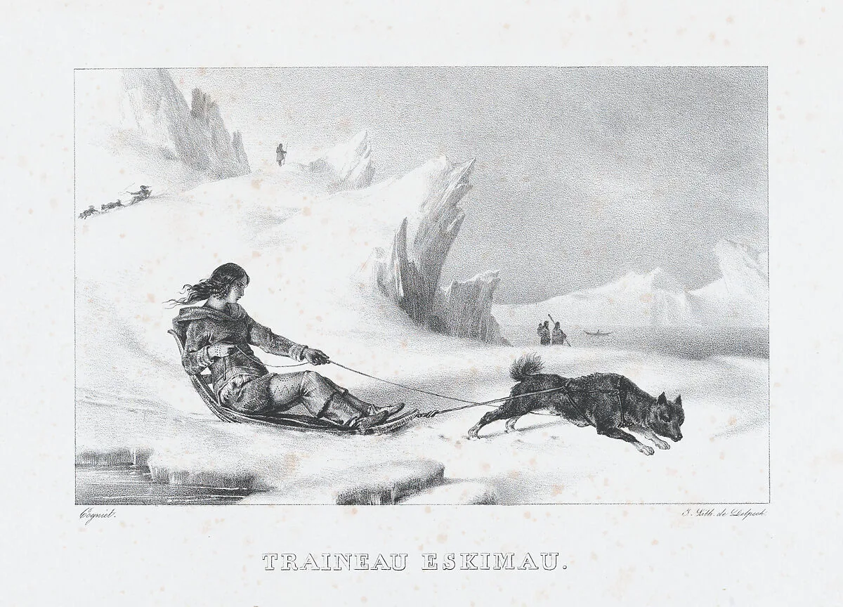 Eskimo Sled — Léon Cogniet|Delpech