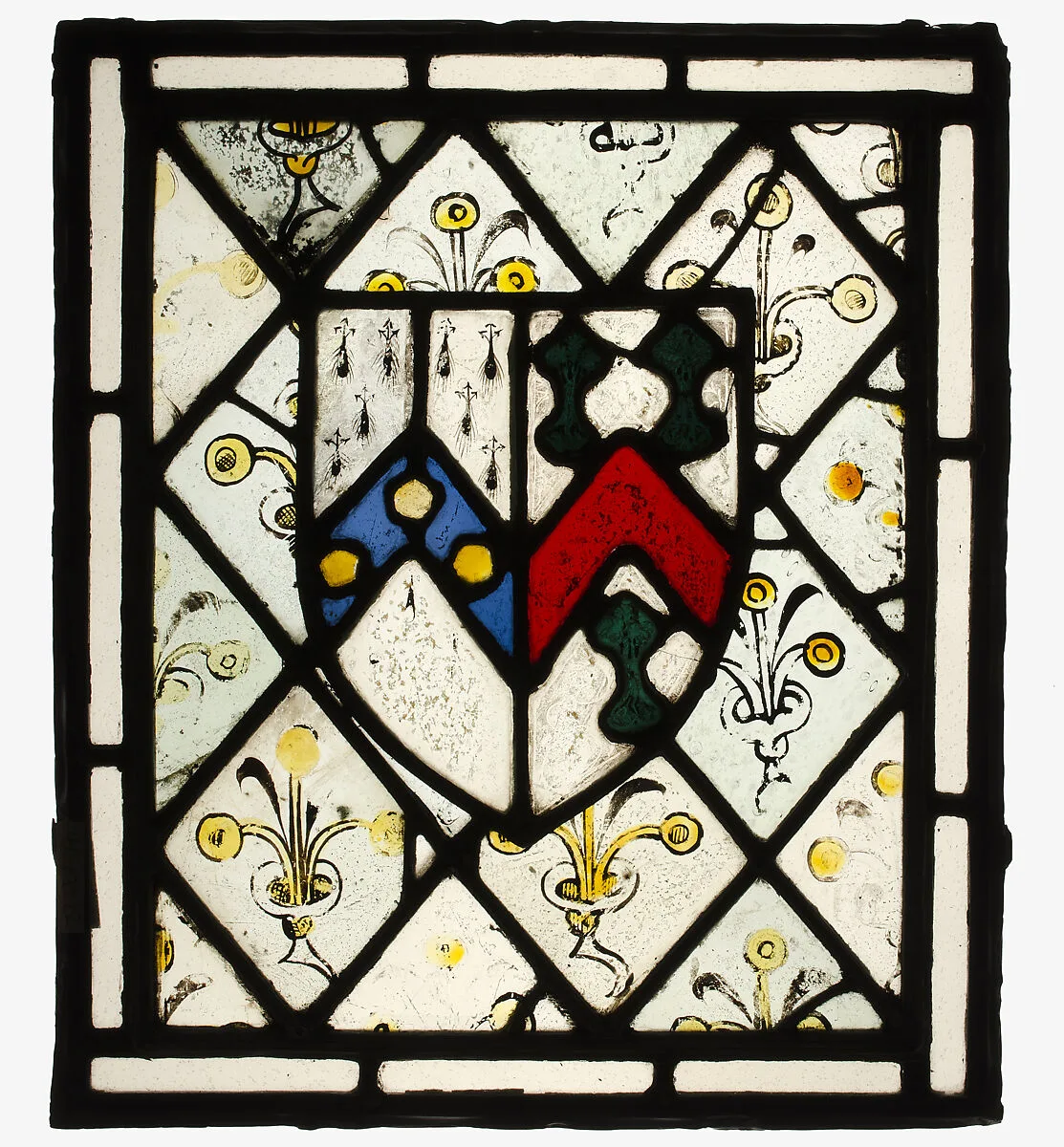 Panel with Heraldic Shield of Johnson — Unknown