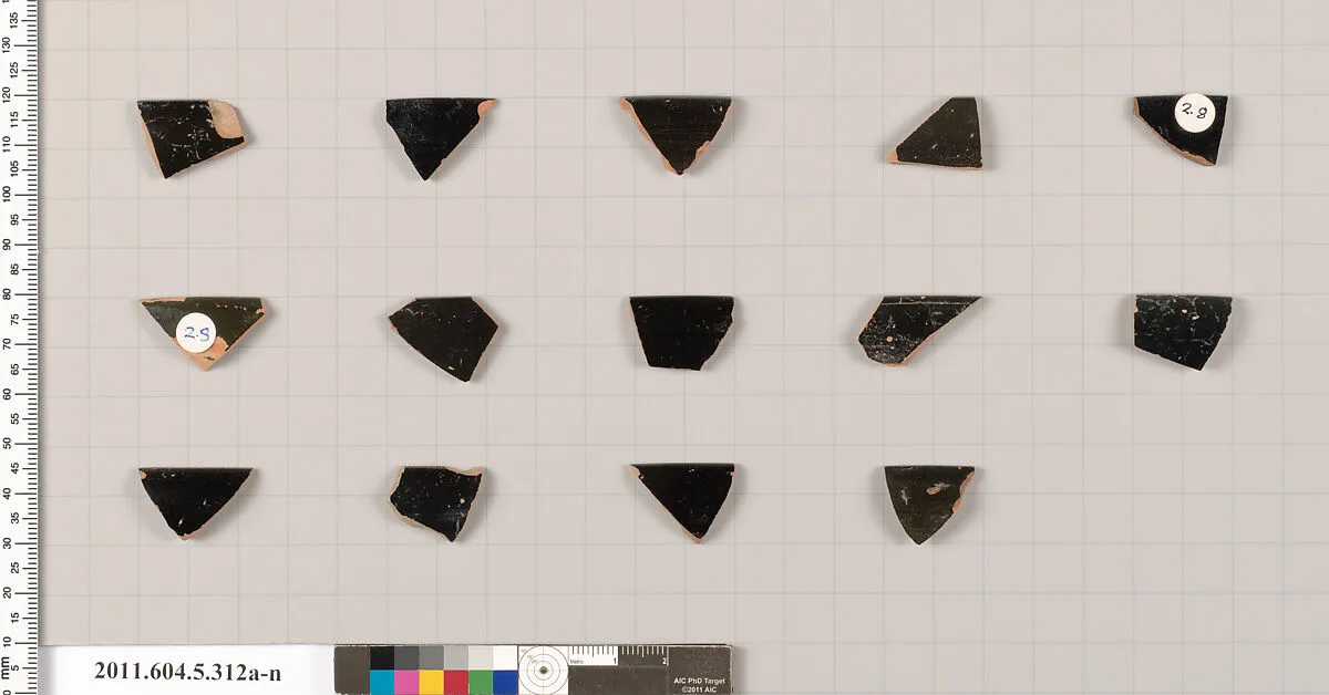 Terracotta rim fragments of kylikes (drinking cups) — Unknown