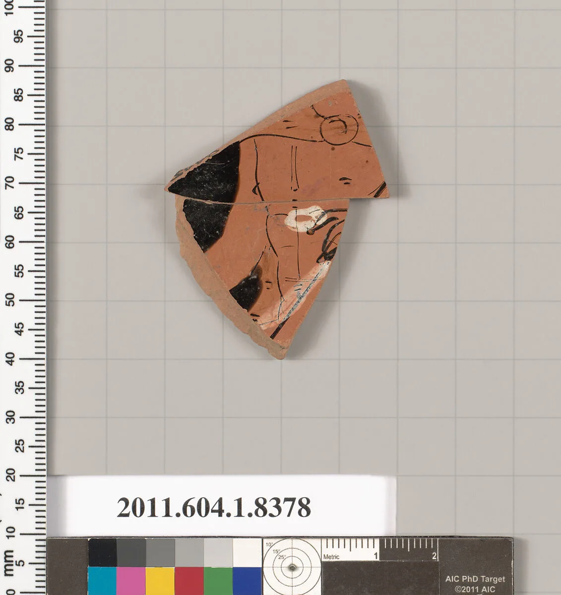 Terracotta fragment of a kylix (drinking cup) — Unknown