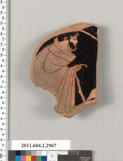Terracotta fragment of a kylix (drinking cup)