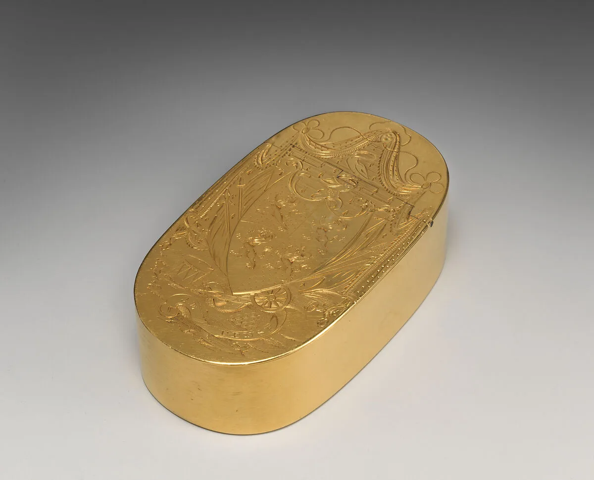 Snuffbox with presentation inscription — James Kennedy