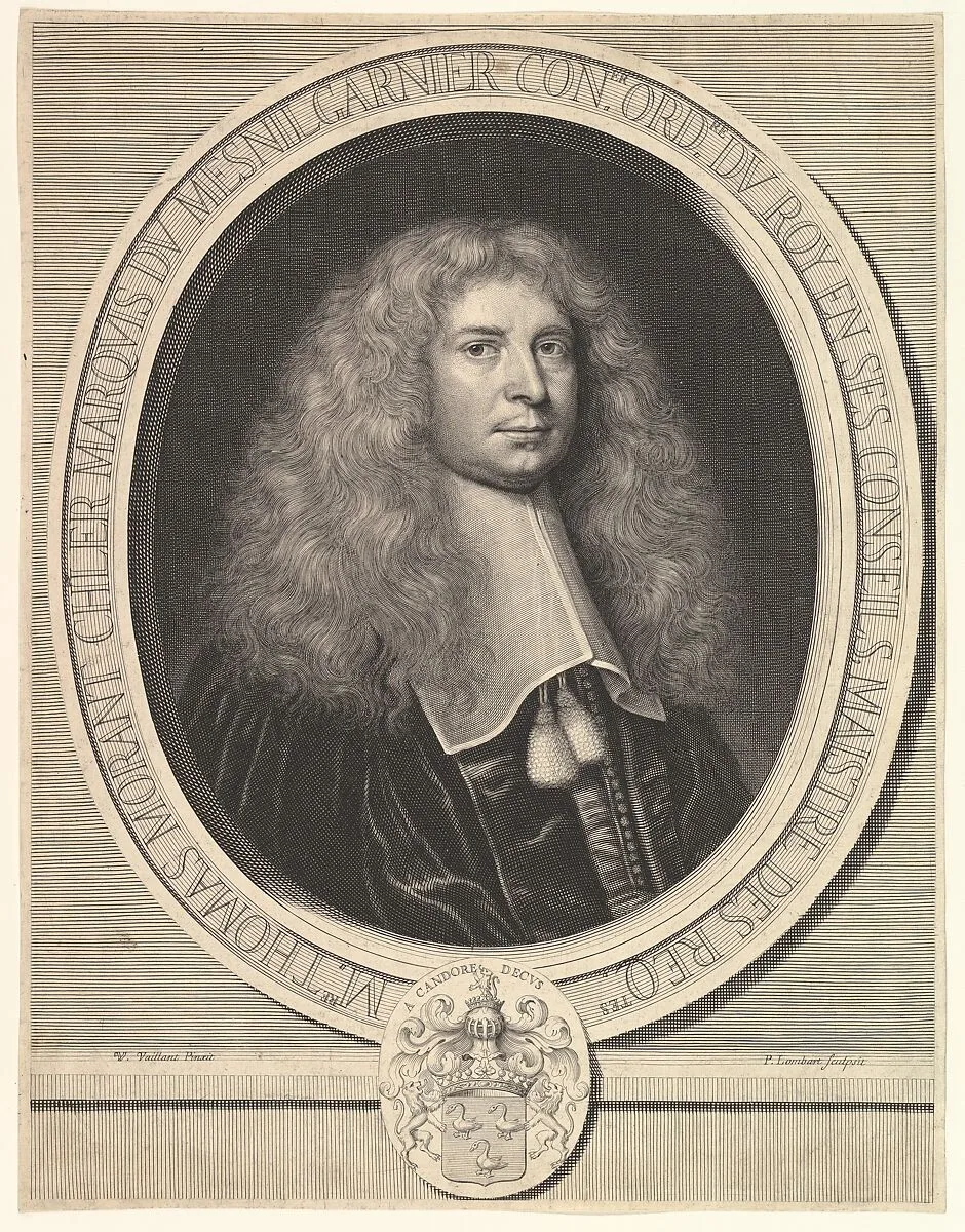Portrait of the Marquis du Mesnilgarnier — Pierre Lombart