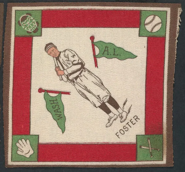 Eddie Foster, Washington, American League from Baseball Players Felt Blanket series (B18) — Unknown