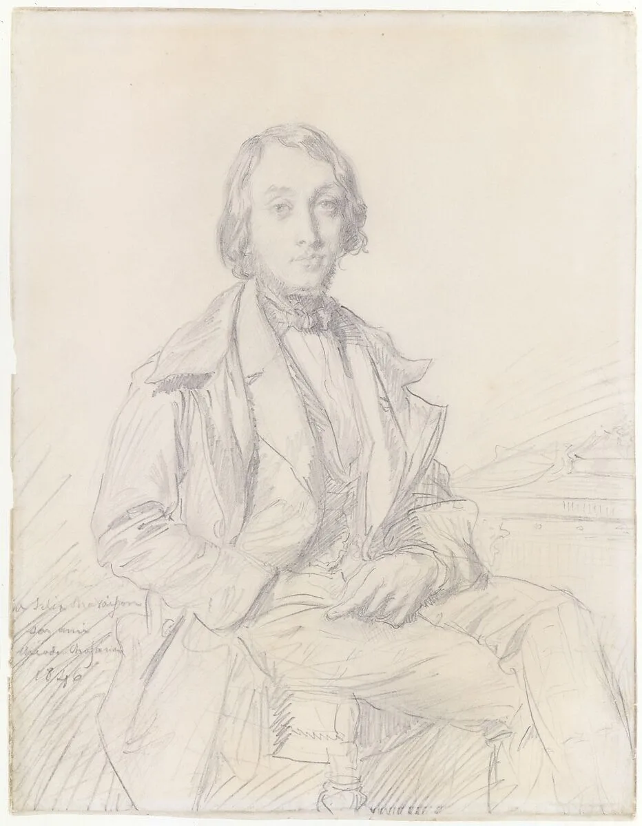 Portrait of Félix Ravaisson — Théodore Chassériau