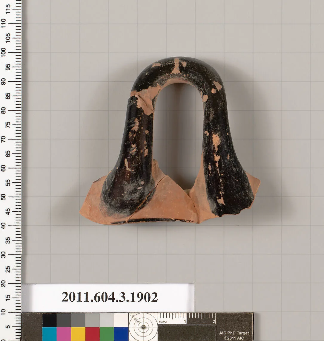 Terracotta fragment of a kylix (drinking cup) — Unknown