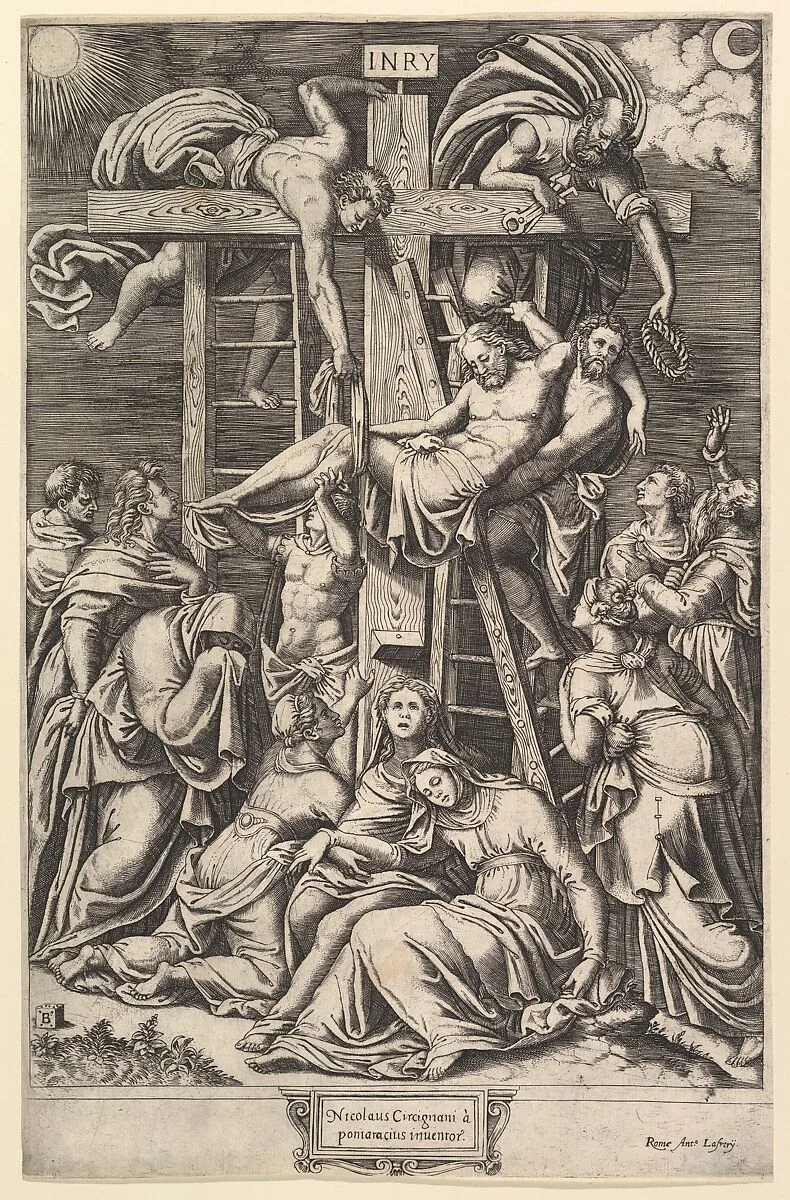 The Descent from the Cross — Master of the Die|Antonio Circignano or Circignani|Antonio Lafreri