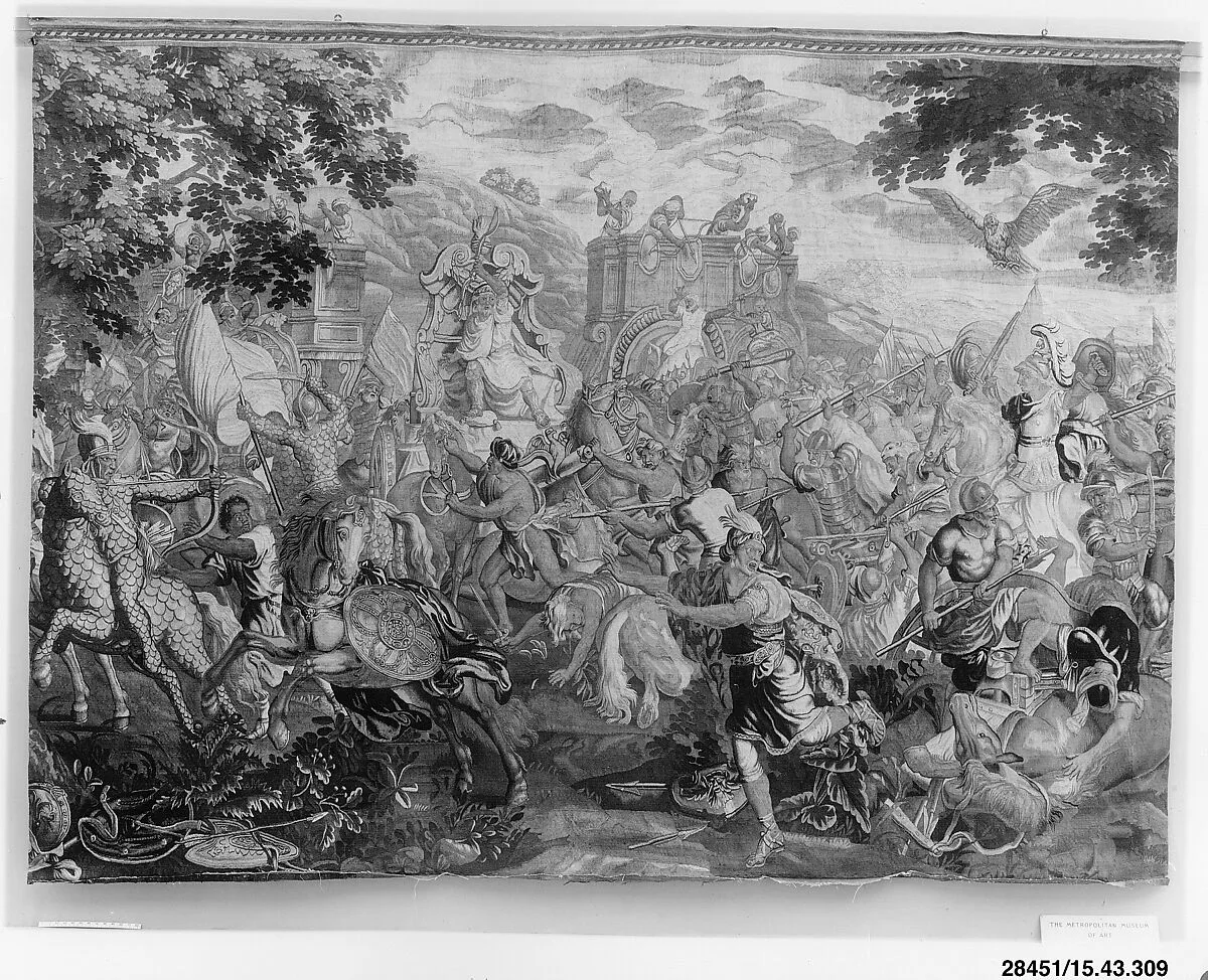 The Battle of Arbela from a set of The Story of Alexander — Charles Le Brun