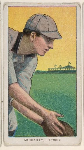 Moriarty, Detroit, American League, from the White Border series (T206) for the American Tobacco Company