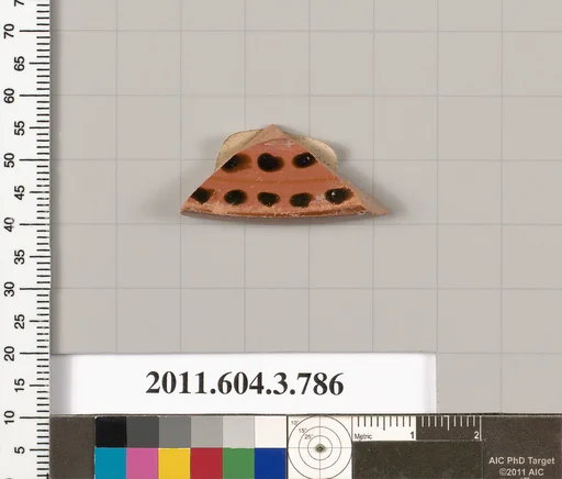 Terracotta fragment of a lid