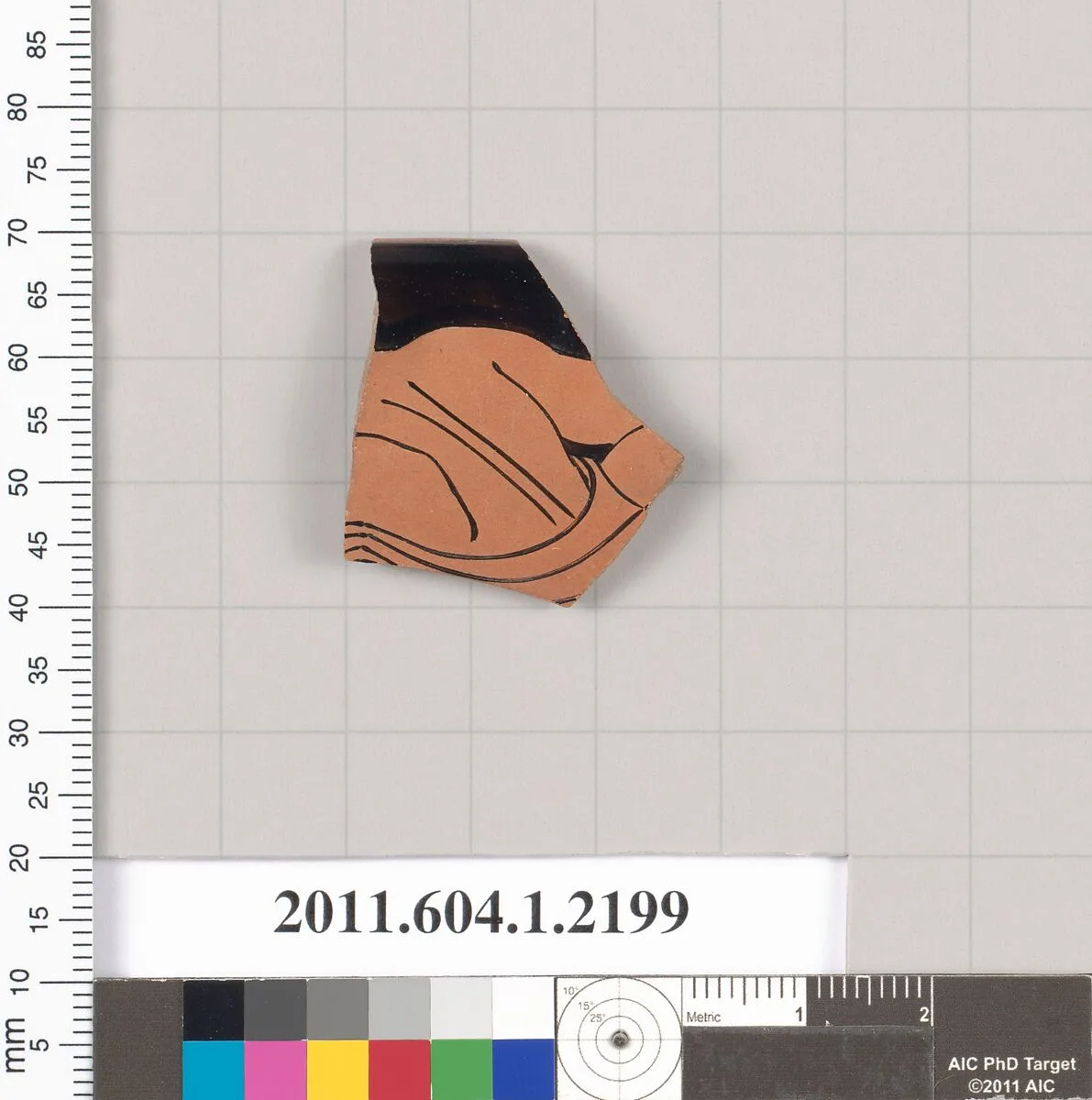 Terracotta rim fragment of a kylix (drinking cup) — Unknown