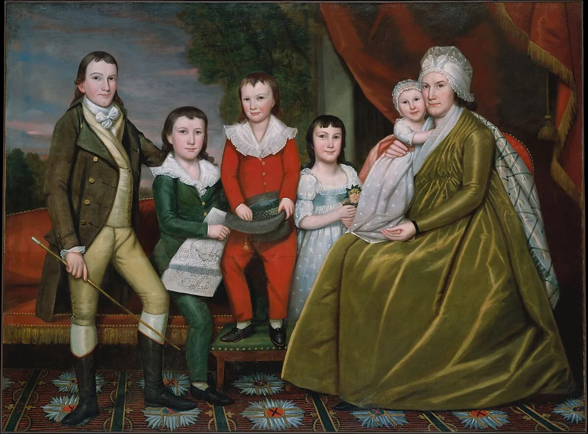 Mrs. Noah Smith and Her Children — Ralph Earl
