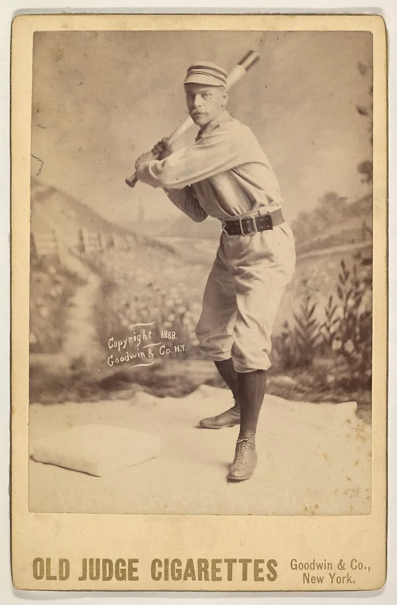 Hatfield, 3rd Base, New York, from the series Old Judge Cigarettes — Goodwin & Company