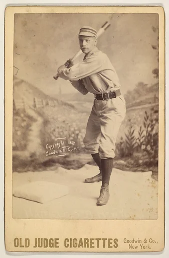 Hatfield, 3rd Base, New York, from the series Old Judge Cigarettes