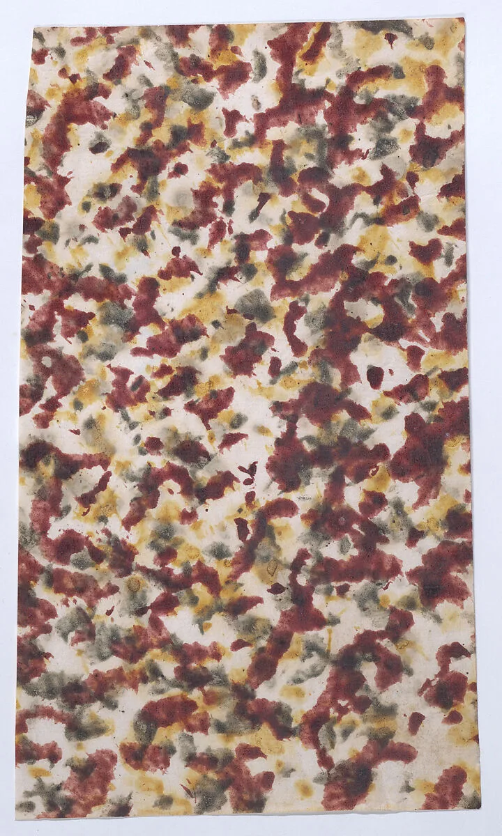 Sheet with marbled pattern — Anonymous