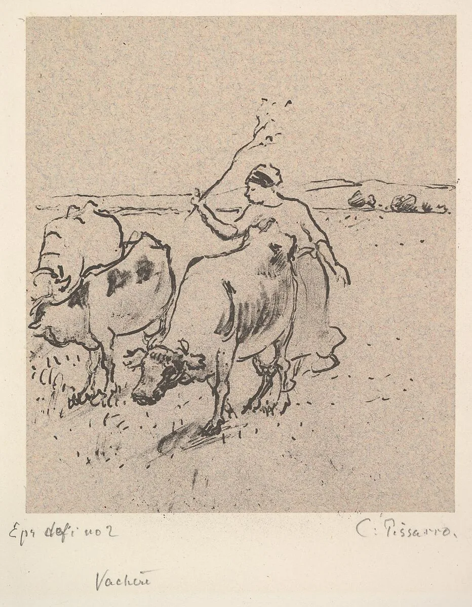 Cowherd — Camille Pissarro