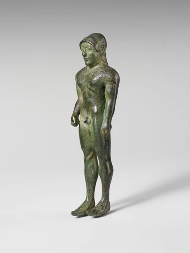 Bronze statuette of a youth
