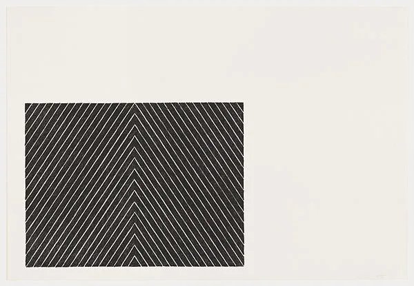 Point of Pines, from "Black Series II" — Frank Stella|Gemini G.E.L.