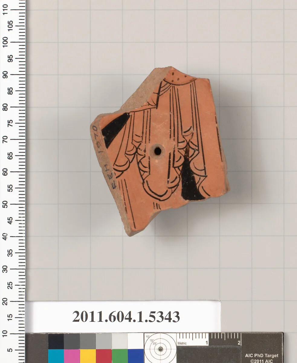 Terracotta fragment of a kylix (drinking cup) — Unknown