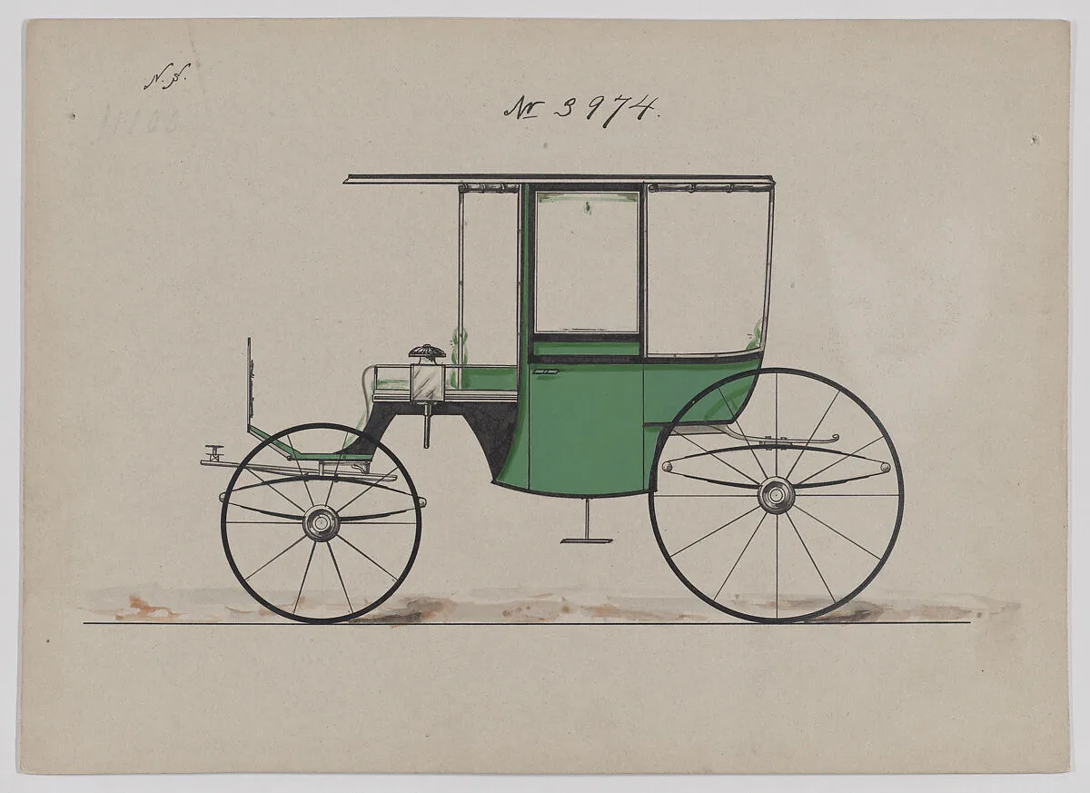 Design for 6 seat Rockaway, no. 3974 — Brewster & Co.|Herman Stahmer