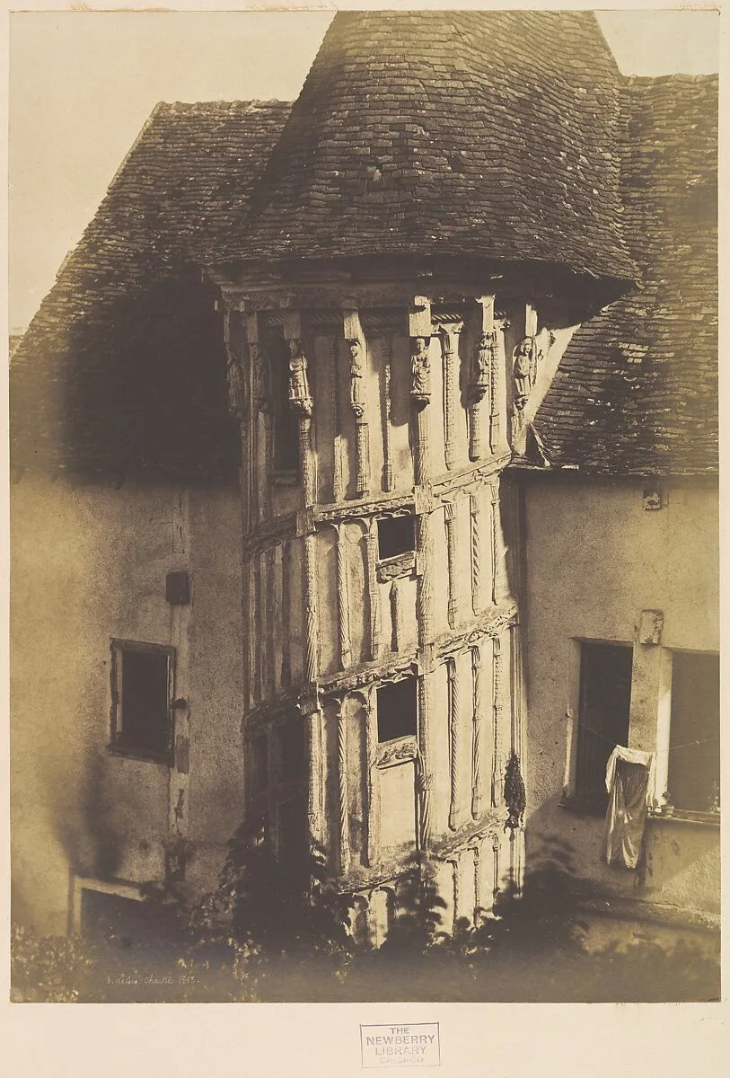 Wooden Staircase at Chartres — Henri-Jean-Louis Le Secq