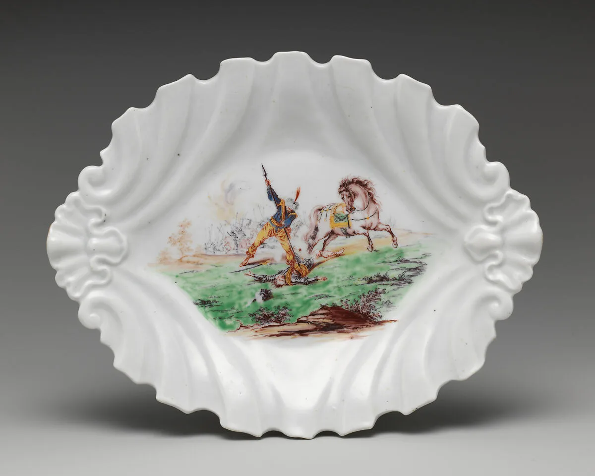 Dish (part of a set) — Chelsea Porcelain Manufactory