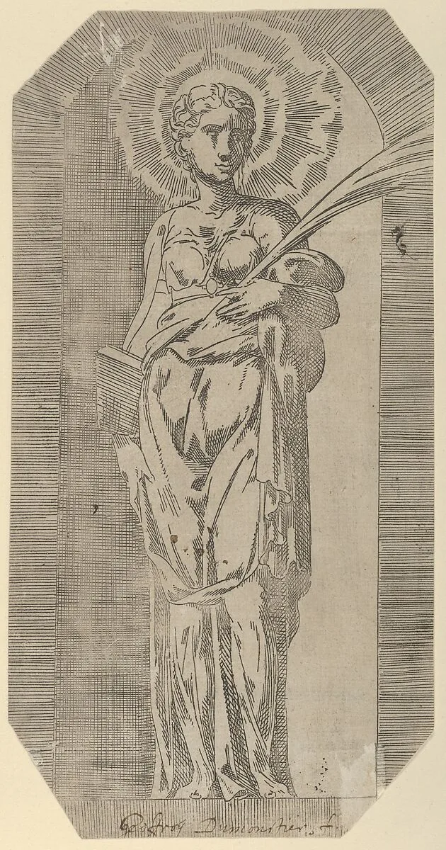 A female Saint — Geoffroy Dumoûtier