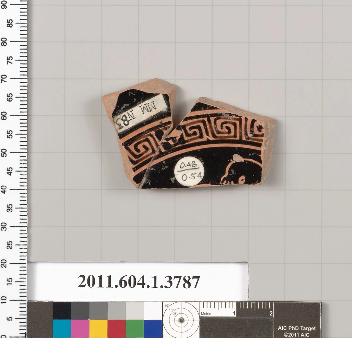 Terracotta fragment of a kylix (drinking cup) — Unknown