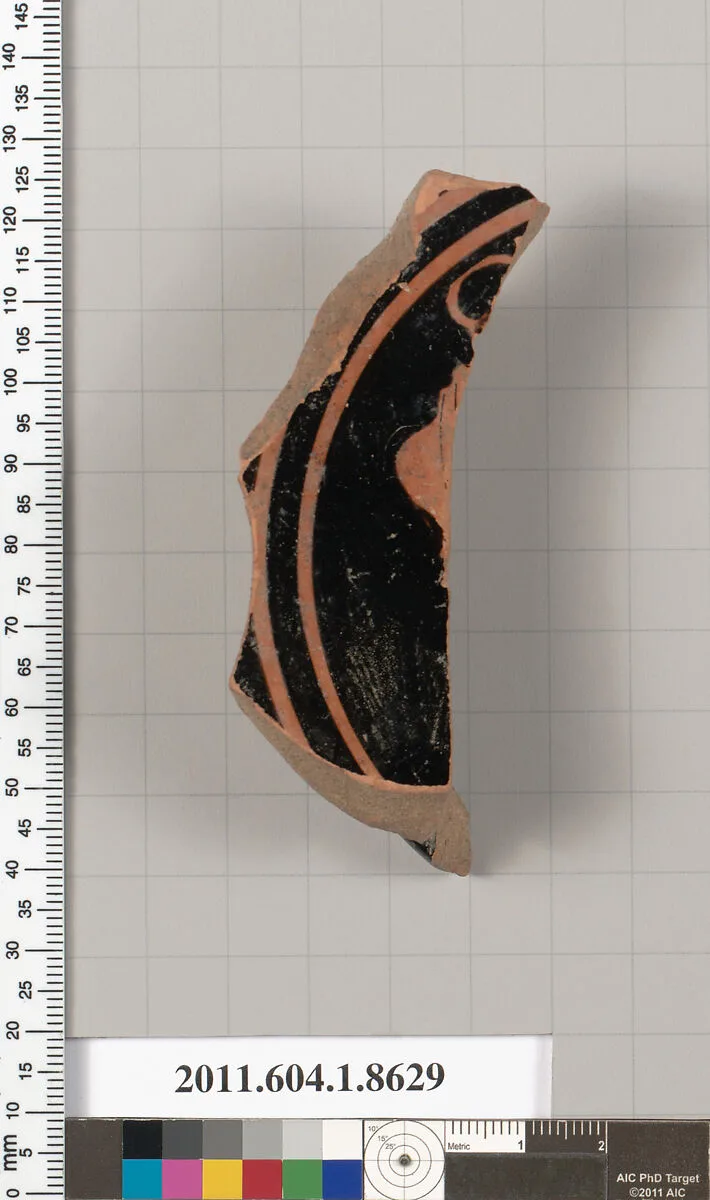 Terracotta fragment of a stemless kylix (drinking cup) — Unknown