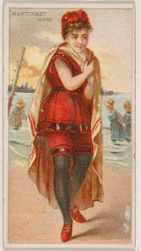 Nantucket, Massachusetts, from the Surf Beauties series (N232), issued by Kinney Bros. — Kinney Brothers Tobacco Company