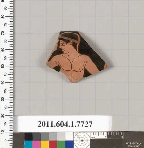 Terracotta rim fragment of a kylix (drinking cup)