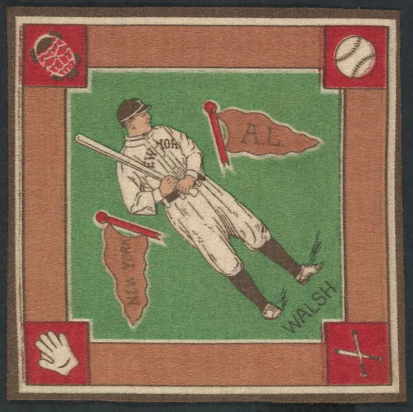 Dee Walsh, New York, American League from Baseball Players Felt Blanket series (B18) — Unknown