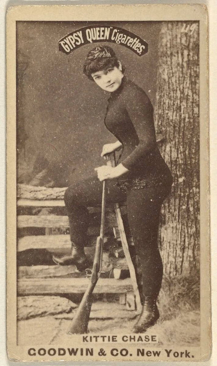 Kittie Chase, from the Actors and Actresses series (N171) for Gypsy Queen Cigarettes — Goodwin & Company