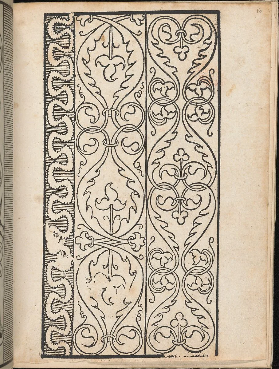 Ein new Modelbuch..., page 16 (recto) — Johann Schönsperger the Younger
